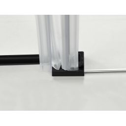 Hagser Gisa kabina prysznicowa 80x100 cm prostokątna czarny mat/szkło przezroczyste HGR16000020