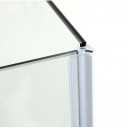 Hagser Gisa kabina prysznicowa 80x100 cm prostokątna czarny mat/szkło przezroczyste HGR16000020