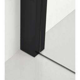 Hagser Gisa kabina prysznicowa 80x100 cm prostokątna czarny mat/szkło przezroczyste HGR16000020