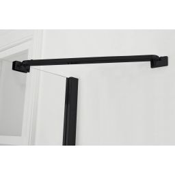 Hagser Gisa kabina prysznicowa 90x100 cm prostokątna czarny mat/szkło przezroczyste HGR17000020