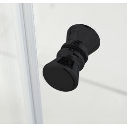 Hagser Frida kabina prysznicowa 80x120 cm prostokątna czarny mat/szkło przezroczyste HGR18000020