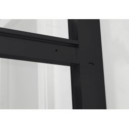 Hagser Frida kabina prysznicowa 80x120 cm prostokątna czarny mat/szkło przezroczyste HGR18000020