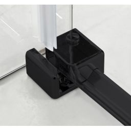 Hagser Frida kabina prysznicowa 80x120 cm prostokątna czarny mat/szkło przezroczyste HGR18000020