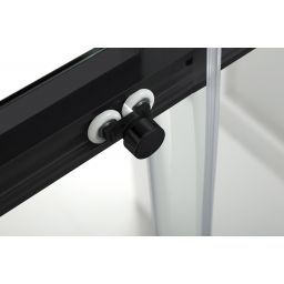 Hagser Frida kabina prysznicowa 80x120 cm prostokątna czarny mat/szkło przezroczyste HGR18000020