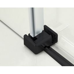 Hagser Frida kabina prysznicowa 80x120 cm prostokątna czarny mat/szkło przezroczyste HGR18000020