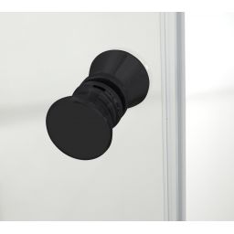 Hagser Carla drzwi prysznicowe 100 cm dwuczęściowe składane czarny mat/szkło przezroczyste HGR18000021