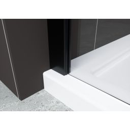 Hagser Bertina Walk-In ścianka prysznicowa 100 cm czarny mat/szkło przezroczyste HGR20000022