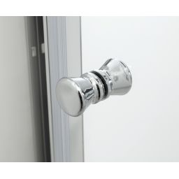 Hagser Ava drzwi prysznicowe 120 cm dwuczęściowe przesuwne chrom błyszczący/szkło przezroczyste HGR30000021