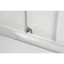 Hagser Ava drzwi prysznicowe 120 cm dwuczęściowe przesuwne chrom błyszczący/szkło przezroczyste HGR30000021