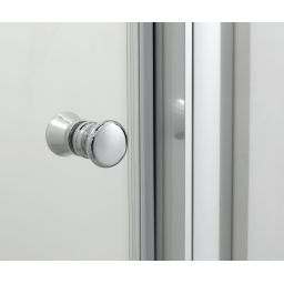 Hagser Ava drzwi prysznicowe 120 cm dwuczęściowe przesuwne chrom błyszczący/szkło przezroczyste HGR30000021