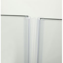 Hagser Carla drzwi prysznicowe 90 cm dwuczęściowe składane chrom błyszczący/szkło przezroczyste HGR40000021