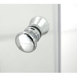 Hagser Carla drzwi prysznicowe 90 cm dwuczęściowe składane chrom błyszczący/szkło przezroczyste HGR40000021