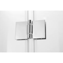 Hagser Carla drzwi prysznicowe 90 cm dwuczęściowe składane chrom błyszczący/szkło przezroczyste HGR40000021