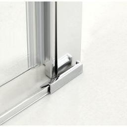 Hagser Carla drzwi prysznicowe 90 cm dwuczęściowe składane chrom błyszczący/szkło przezroczyste HGR40000021