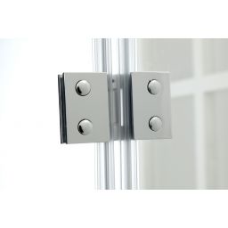 Hagser Carla drzwi prysznicowe 90 cm dwuczęściowe składane chrom błyszczący/szkło przezroczyste HGR40000021