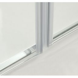 Hagser Carla drzwi prysznicowe 90 cm dwuczęściowe składane chrom błyszczący/szkło przezroczyste HGR40000021