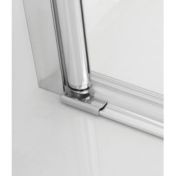 Hagser Anke III parawan nawannowy 120 cm 3-częściowy chrom błyszczący/szkło przezroczyste HGR40000023