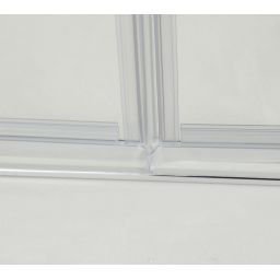 Hagser Anke III parawan nawannowy 120 cm 3-częściowy chrom błyszczący/szkło przezroczyste HGR40000023