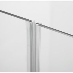 Hagser Anke III parawan nawannowy 120 cm 3-częściowy chrom błyszczący/szkło przezroczyste HGR40000023