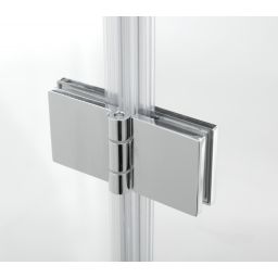 Hagser Anke III parawan nawannowy 120 cm 3-częściowy chrom błyszczący/szkło przezroczyste HGR40000023