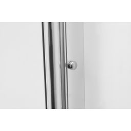 Hagser Anke III parawan nawannowy 120 cm 3-częściowy chrom błyszczący/szkło przezroczyste HGR40000023