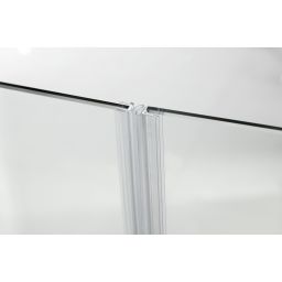 Hagser Anke III parawan nawannowy 120 cm 3-częściowy chrom błyszczący/szkło przezroczyste HGR40000023