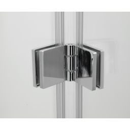 Hagser Anke III parawan nawannowy 120 cm 3-częściowy chrom błyszczący/szkło przezroczyste HGR40000023