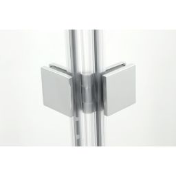 Hagser Anke III parawan nawannowy 120 cm 3-częściowy chrom błyszczący/szkło przezroczyste HGR40000023