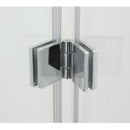 Hagser Anke III parawan nawannowy 120 cm 3-częściowy chrom błyszczący/szkło przezroczyste HGR40000023