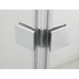 Hagser Anke III parawan nawannowy 120 cm 3-częściowy chrom błyszczący/szkło przezroczyste HGR40000023