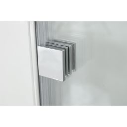 Hagser Anke III parawan nawannowy 120 cm 3-częściowy chrom błyszczący/szkło przezroczyste HGR40000023