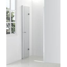 Hagser Carla drzwi prysznicowe 100 cm dwuczęściowe składane chrom błyszczący/szkło przezroczyste HGR50000021