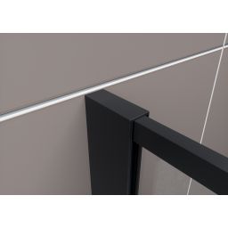 Hagser Hawisa Walk-In ścianka prysznicowa 90 cm czarny mat/szkło przezroczyste HGR50000022