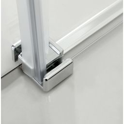 Hagser Alena drzwi prysznicowe 120 cm dwuczęściowe przesuwne chrom błyszczący/szkło przezroczyste HGR60000021