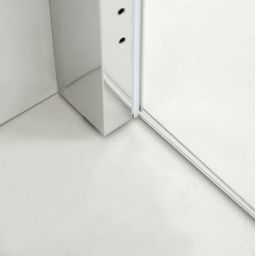 Hagser Alena drzwi prysznicowe 120 cm dwuczęściowe przesuwne chrom błyszczący/szkło przezroczyste HGR60000021