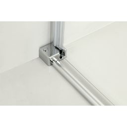 Hagser Alena drzwi prysznicowe 130 cm dwuczęściowe przesuwne chrom błyszczący/szkło przezroczyste HGR70000021