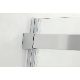 Hagser Alena drzwi prysznicowe 130 cm dwuczęściowe przesuwne chrom błyszczący/szkło przezroczyste HGR70000021