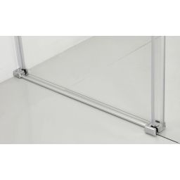 Hagser Alena drzwi prysznicowe 130 cm dwuczęściowe przesuwne chrom błyszczący/szkło przezroczyste HGR70000021