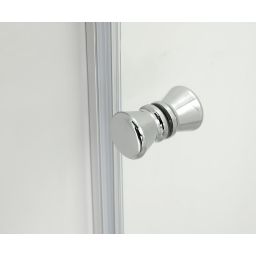 Hagser Alena drzwi prysznicowe 140 cm dwuczęściowe przesuwne chrom błyszczący/szkło przezroczyste HGR80000021