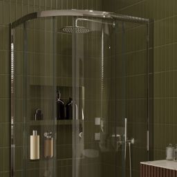 Zestaw Hagser Della bateria podtynkowa z deszczownicą 30 cm Mila i kompletem prysznicowym Mia chrom HGR22000036