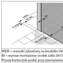 Hüppe Aura pure 4-kąt ścianka prysznicowa 100 cm boczna black edition/szkło przezroczyste Anti-Plaque AP0204.123.322