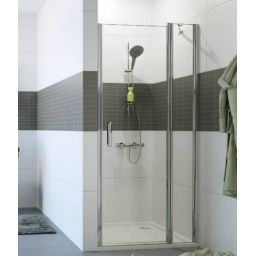 Hüppe Classics 2 4-kąt drzwi prysznicowe 120 cm srebrny połysk/szkło przezroczyste C23213.069.321
