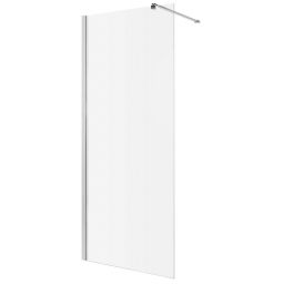 Invena ścianka prysznicowa walk-in 110 cm chrom połysk/szkło przezroczyste AK-32-112