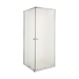 Invena Parla kabina prysznicowa 90x90 cm kwadratowa chrom/szkło mrożone AK-48-191