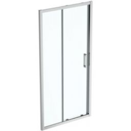 Ideal Standard Connect 2 drzwi prysznicowe 100 cm rozsuwane srebrny szczotkowany/szkło przezroczyste K9273EO