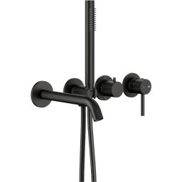 KFA Armatura Moza Black bateria wannowo-prysznicowa podtynkowa czarna 5039-411-81