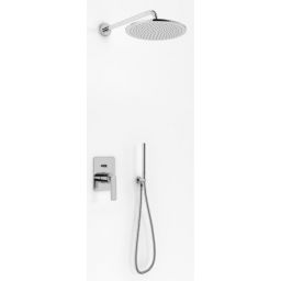 Kohlman Experience zestaw prysznicowy podtynkowy z deszczownicą 30 cm chrom QW210ER30