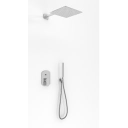 Kohlman Foxal zestaw prysznicowy podtynkowy z deszczownicą 25 cm chrom QW210FQ25