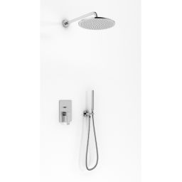 Kohlman Axis zestaw prysznicowy podtynkowy z deszczownicą 30 cm chrom QW210NR30