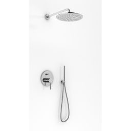 Kohlman Roxin zestaw prysznicowy podtynkowy z deszczownicą 35 cm chrom QW210RR35